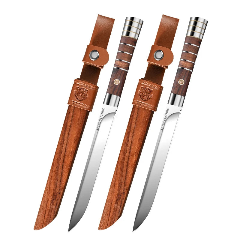 Ensemble Couteaux de Cuisine Acier M390 Ultra Tranchant