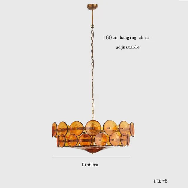 Suspension en Verre Design Français - Style Rétro Nordique