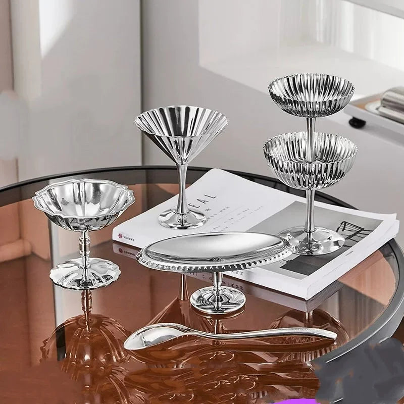 Stainless Steel Dessert Cup – Ice Cream & Snack Bowl