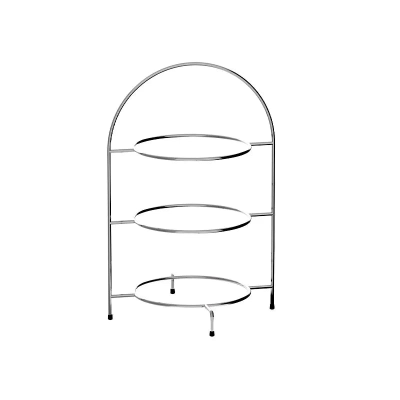 Three-Tier Cake Stand – Stainless Steel Dessert Display