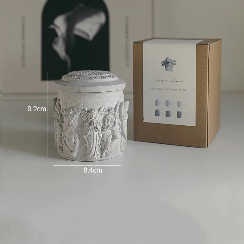 Bougie Parfumée Sculpture en Plâtre