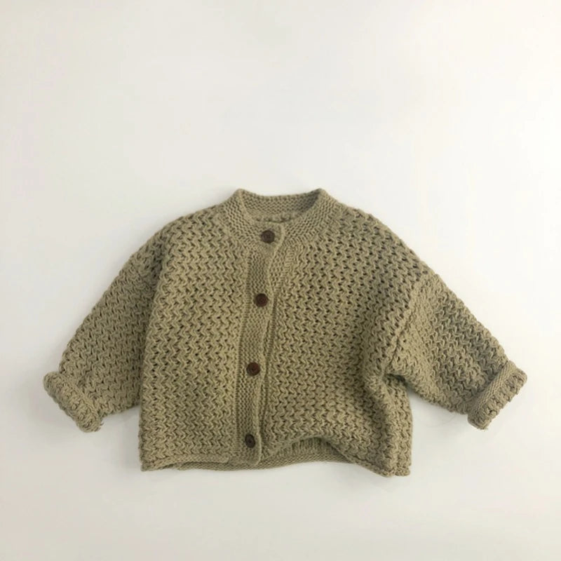 Cardigan Enfant Rayé Motif Ananas