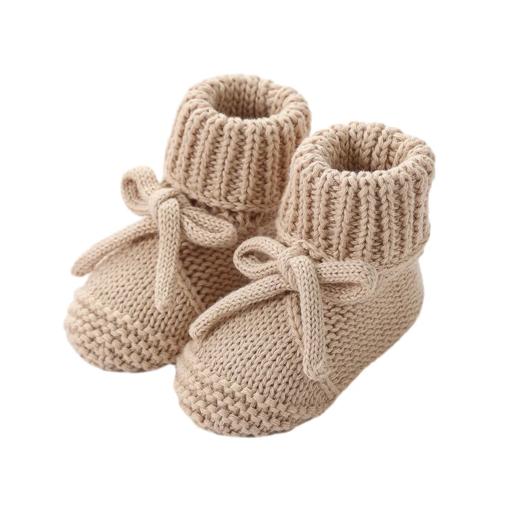 Chaussons Bébé Tricotés à Revers 0-12 Mois