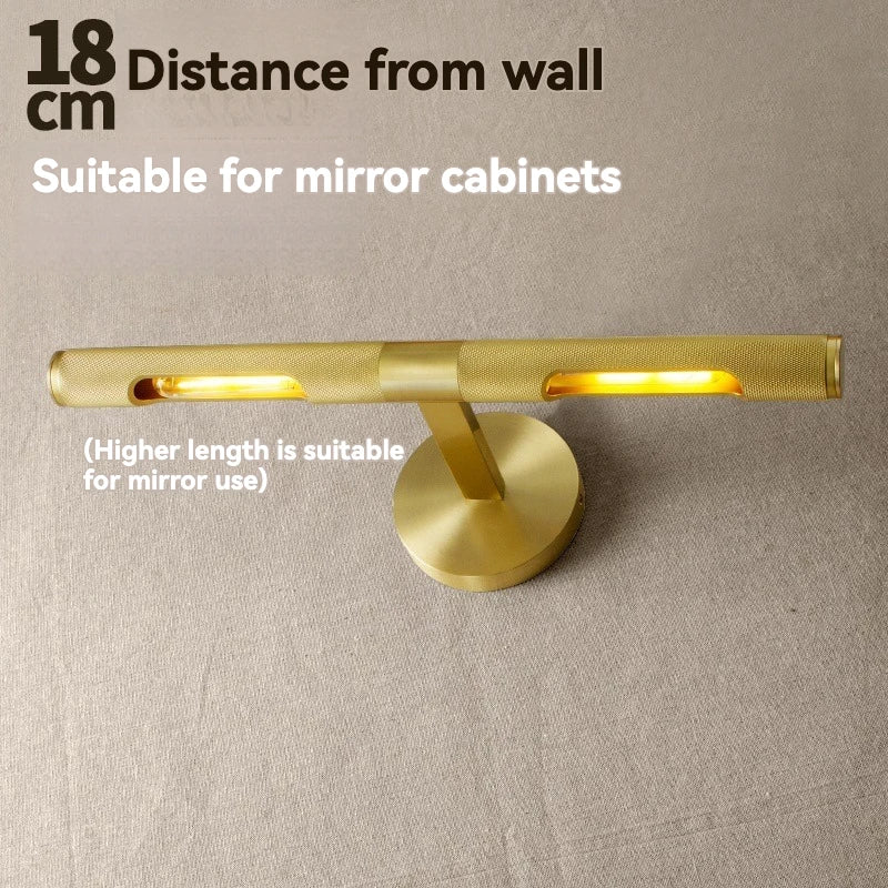 Copper Mirror Front Light – Nordic Bathroom Wall Lamp