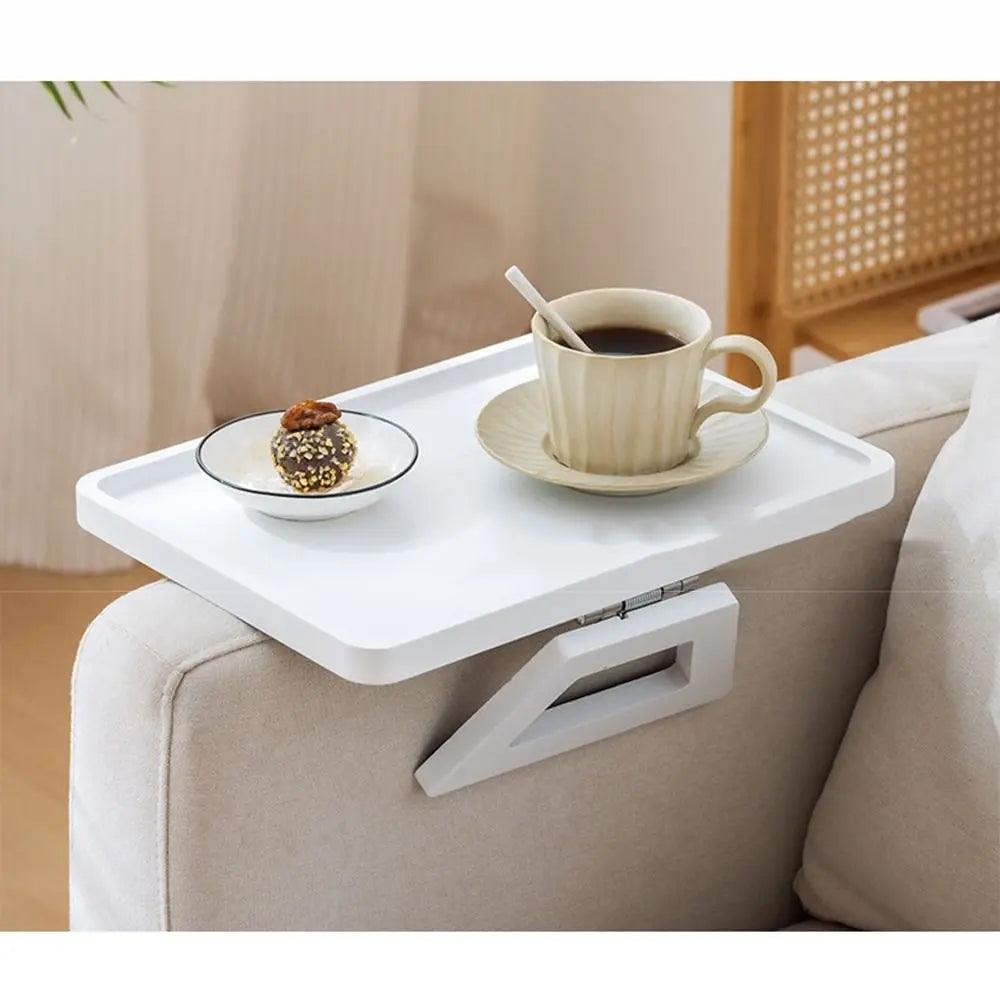 Tablette Pliante pour Accoudoir de Canapé - Bois Antidérapant