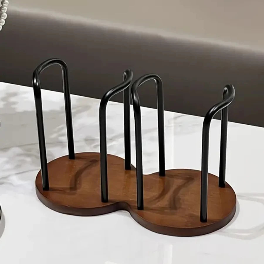 Support de Rangement Bois pour Gobelets Jetables