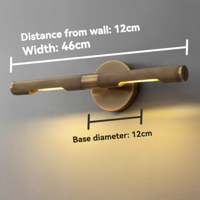 Copper Mirror Front Light – Nordic Bathroom Wall Lamp