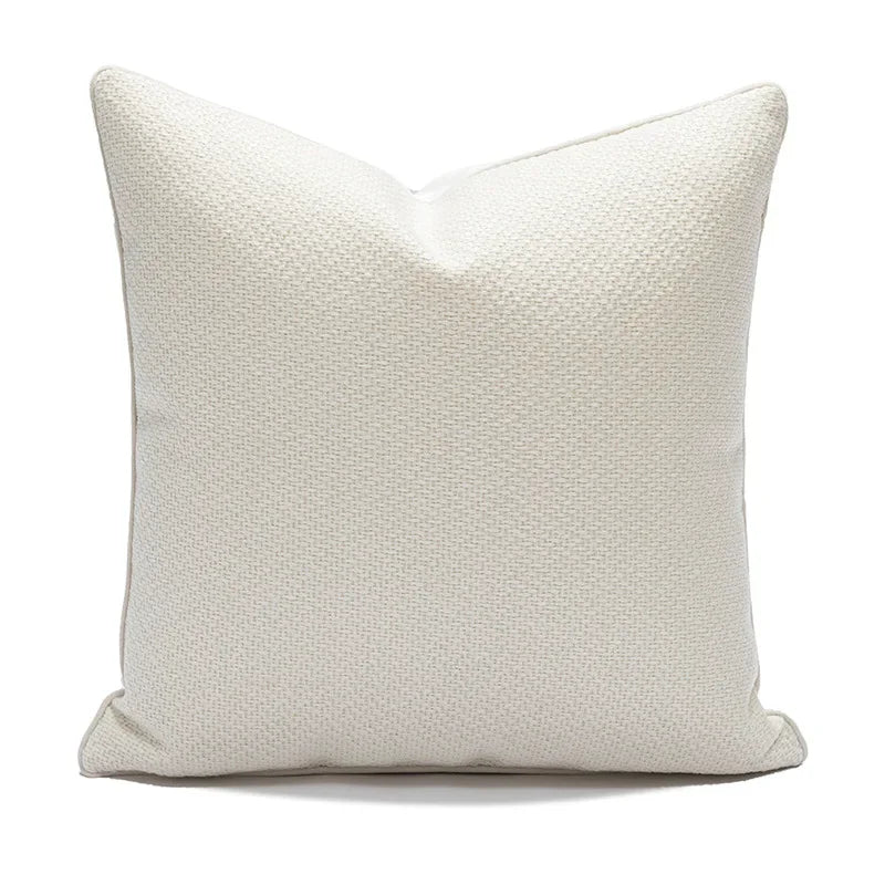 Housse de Coussin Ronde Vert Sauge - Style Minimaliste