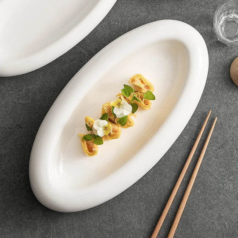 Insulated Ceramic Plate – Double-Layer Dinner Dish