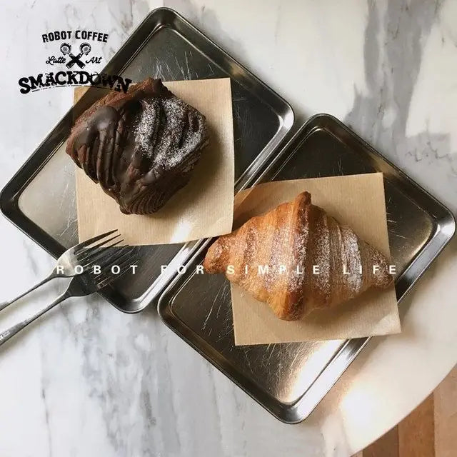 Stainless Steel Serving Tray – Rectangular Dessert Plate