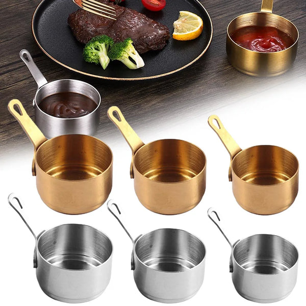 Petite Casserole à Sauce Antiadhésive en Acier Inoxydable