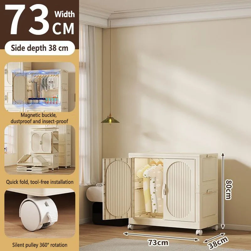Armoire Pliable Enfant pour Vêtements et Jouets