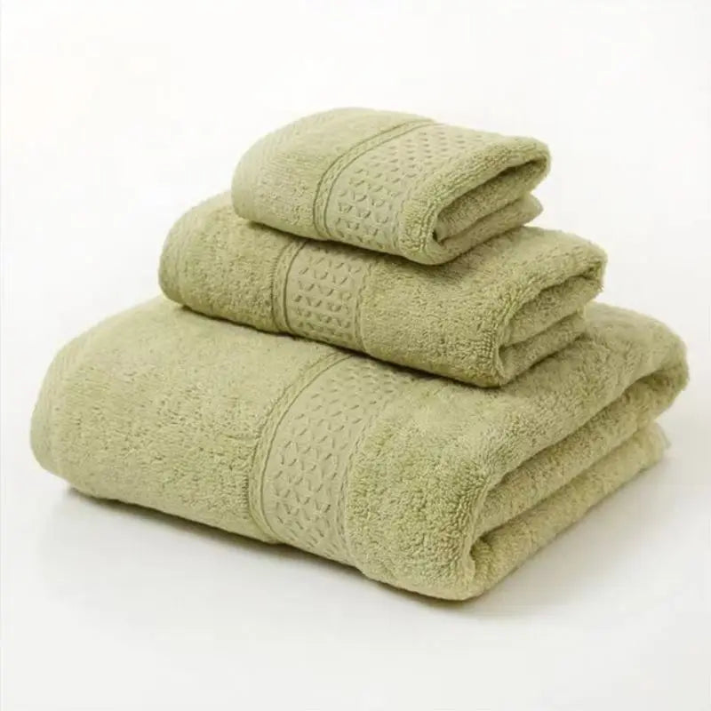 Luxury Cotton Towel Set – Bath, Hand & Washcloth