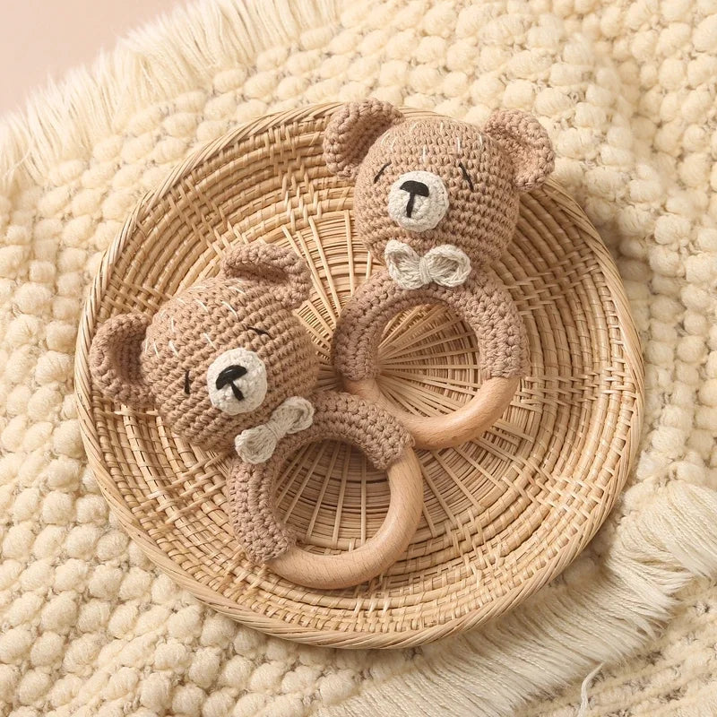 Hochet Bracelet Ourson au Crochet