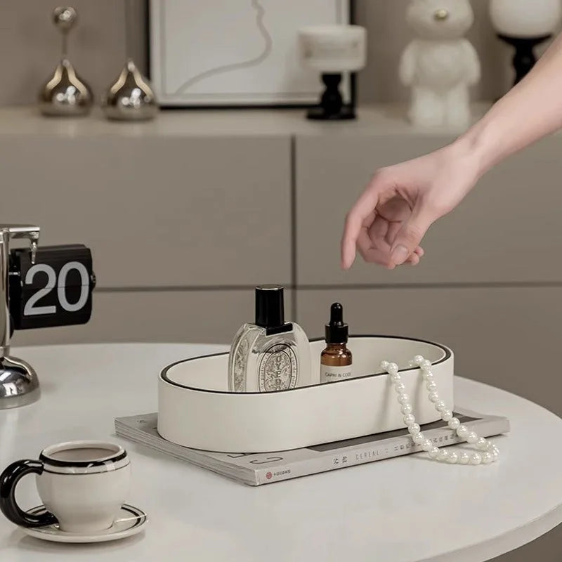 Boîte de Rangement en Cuir PU pour Bijoux et Accessoires