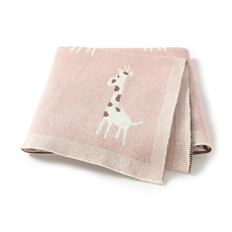 Couverture Bébé Tricotée en Coton Douce