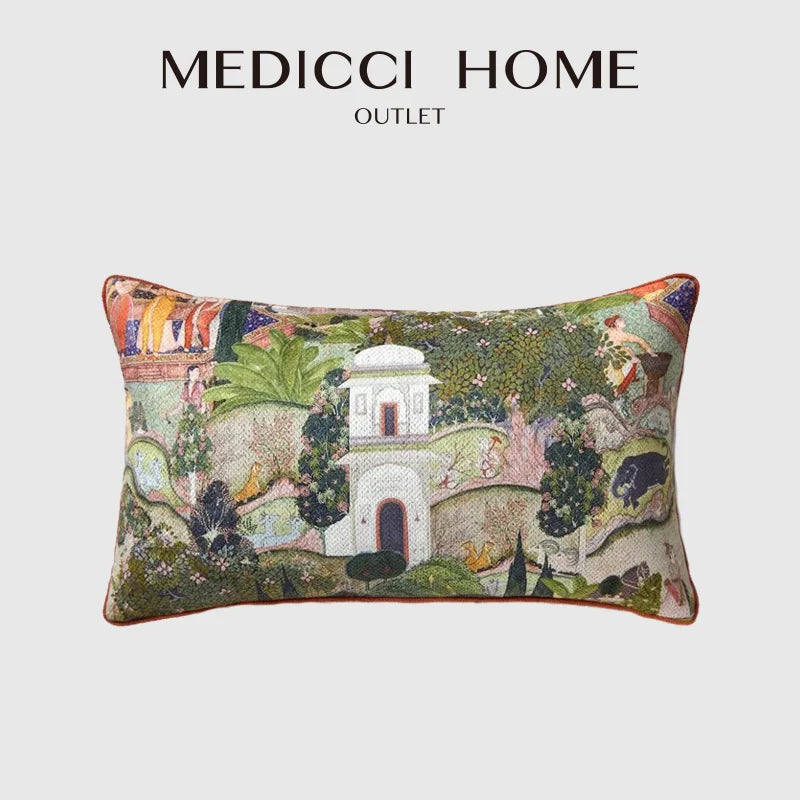 Housse de Coussin Lombaire Toscana - Charme Salon Italien