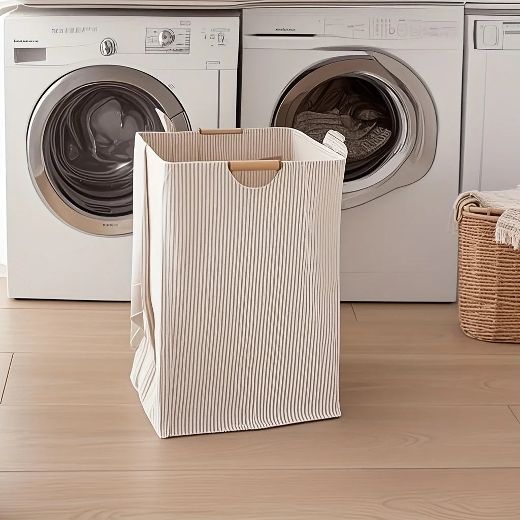 Panier à Linge Bohème Tissu Grande Taille avec Poignées