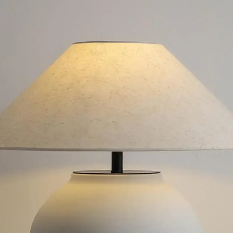 Lampadaire Vintage en Céramique - Finition Chrome Poli