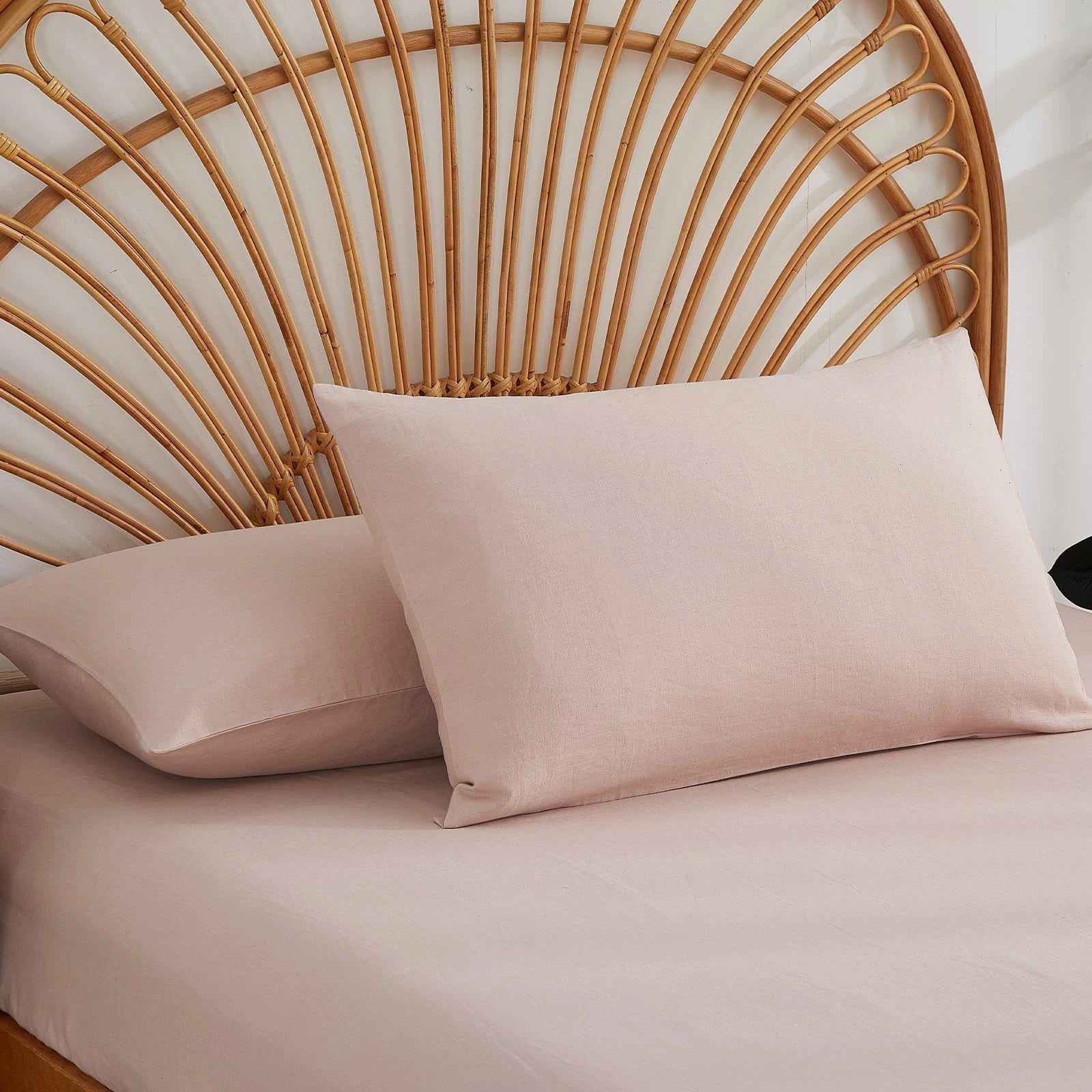 Housse de Coussin Lin Pur Format Enveloppe Coloris Uni