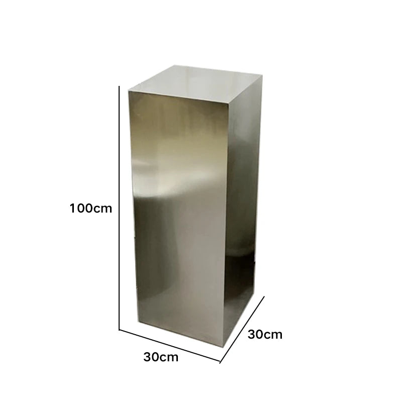 Stainless Steel Display Stand – Modern Entryway Accent Stand