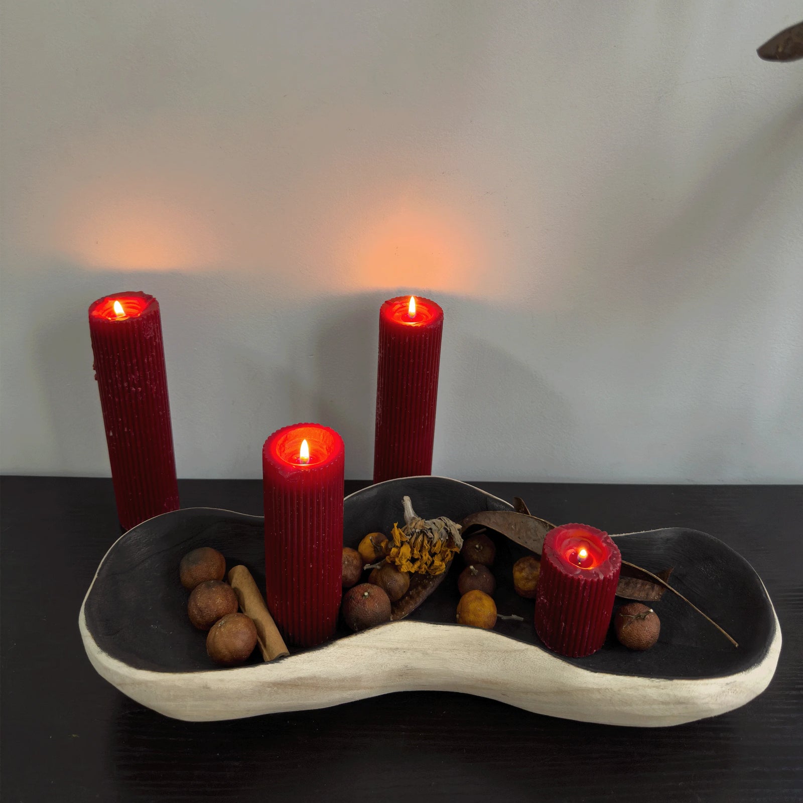 Plateau en Bois Forme Irrégulière pour Fruits Secs