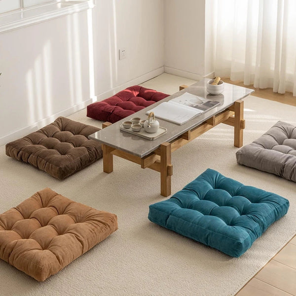 Coussin de Sol Carré Matelassé - Méditation et Détente