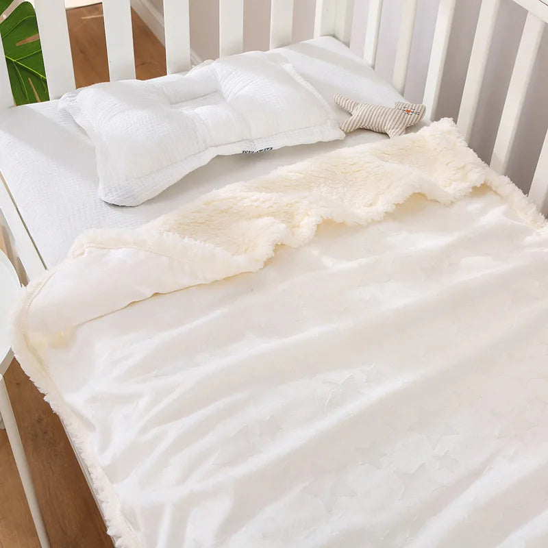 Couverture Bébé Polaire Double Épaisseur Hiver