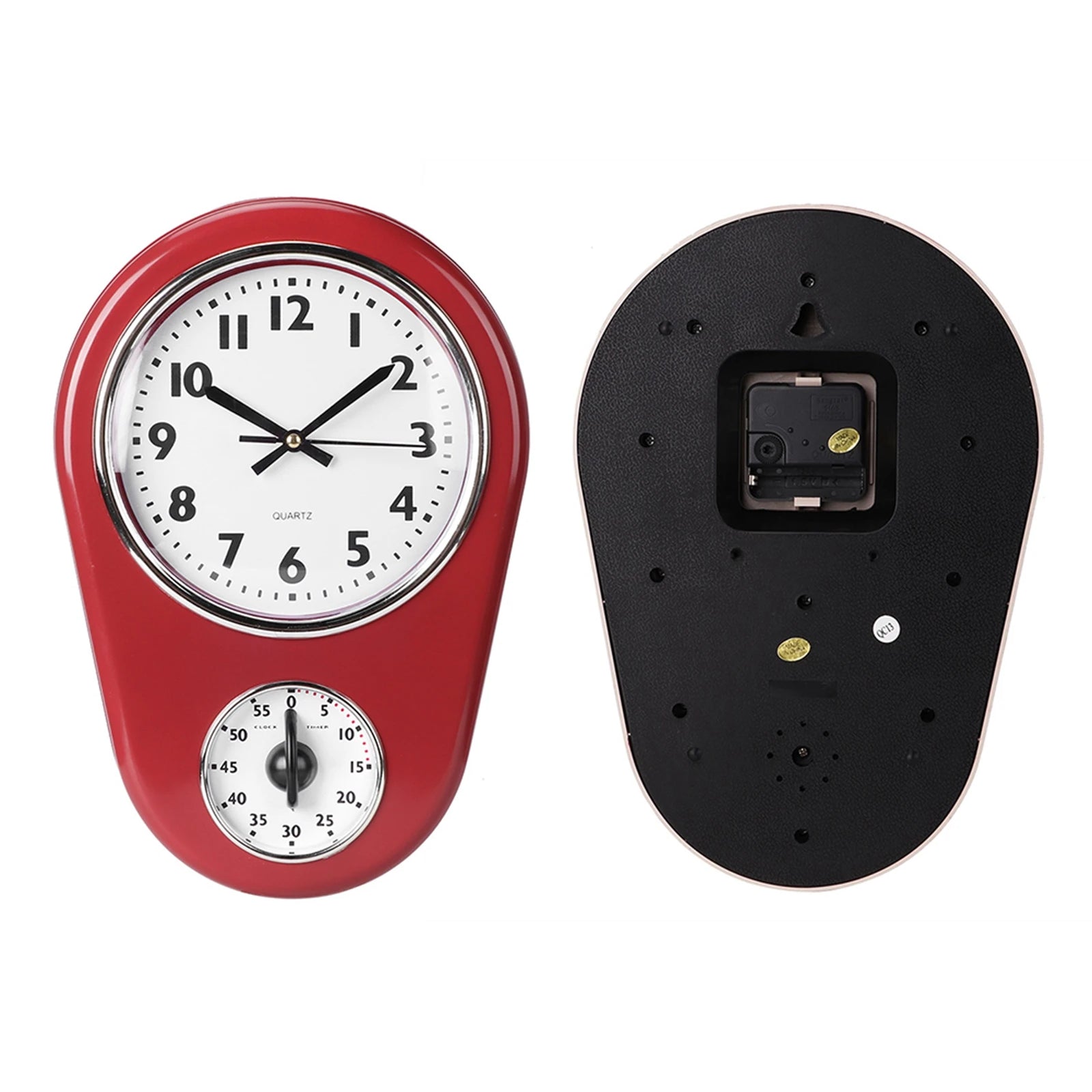 Horloge Murale Vintage Minuterie Cuisine Grand Format