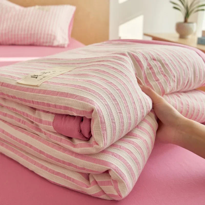Couette d'Été Jacquard Coton Haut de Gamme Légère