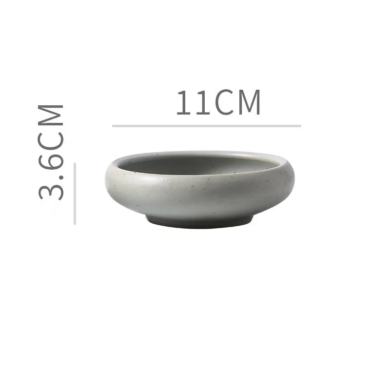 Ceramic Dip Bowl – Retro Condiment Dish