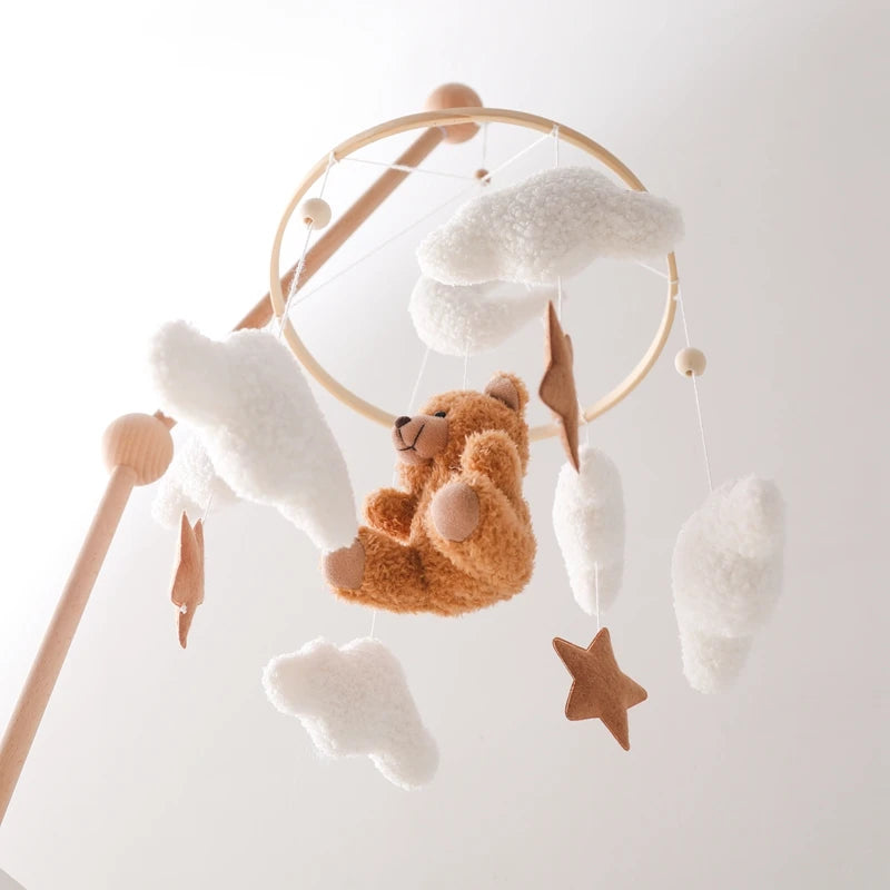 Mobile Musical en Bois pour Lit Bébé