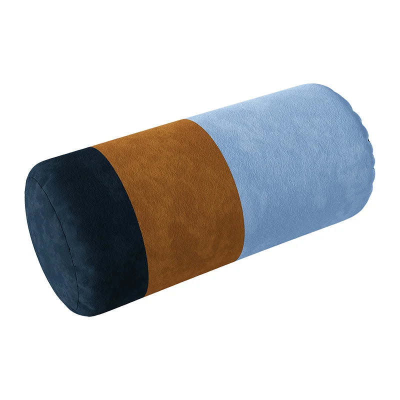 Coussin Cervical Cylindrique en Velours - Support Nuque