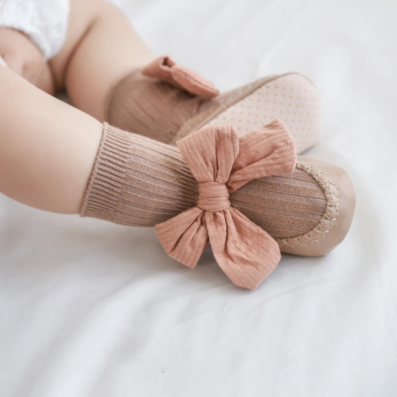 Chaussures Bébé Fille Style Princesse à Nœud