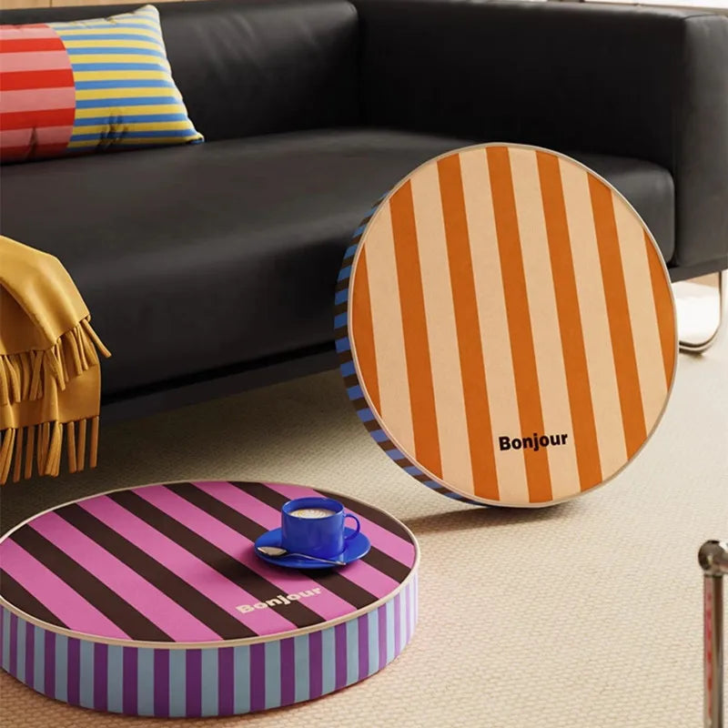 Coussin de Sol Rond pour Méditation et Yoga