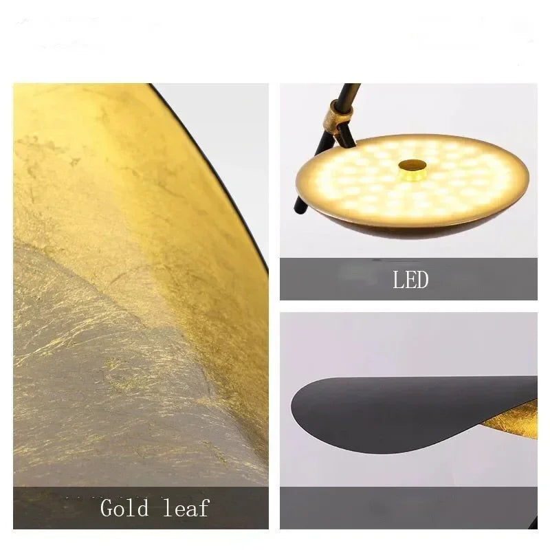 Plafonnier Doré Design Créatif - Style Nordique LED
