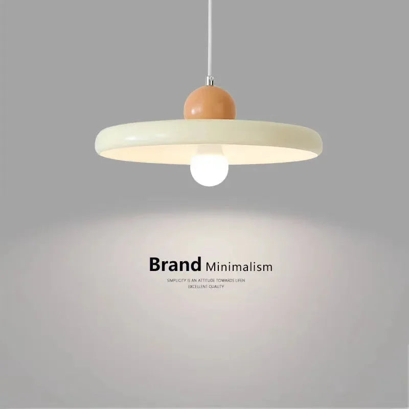 Suspension Soucoupe Volante - Style Français Minimaliste Crème