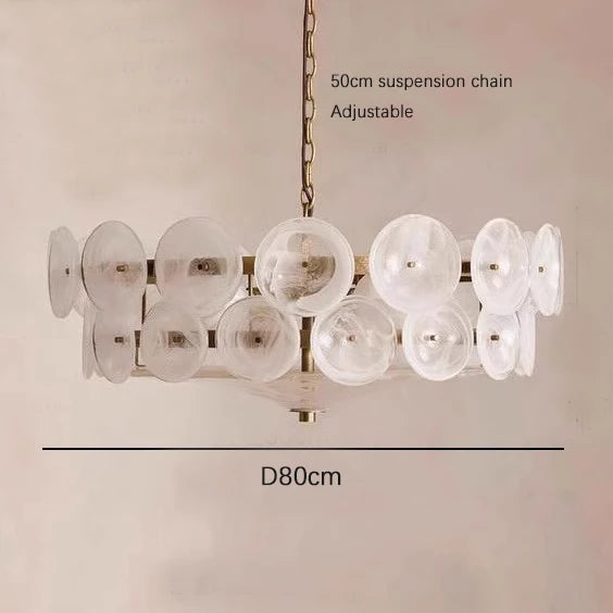 Suspension en Verre Design Français - Style Rétro Nordique