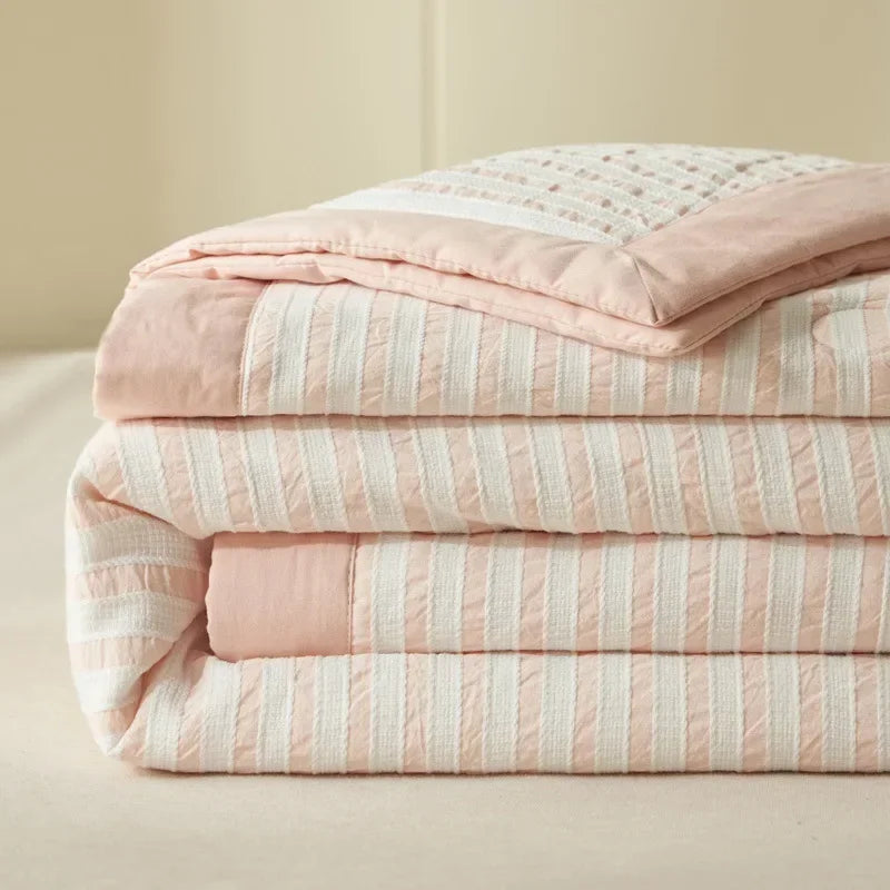 Couette d'Été Jacquard Coton Haut de Gamme Légère