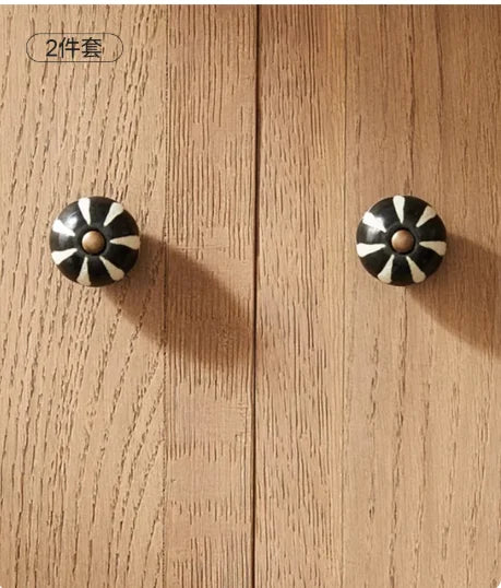 Poignées de Meuble en Céramique - Ballon Décoratif Duo