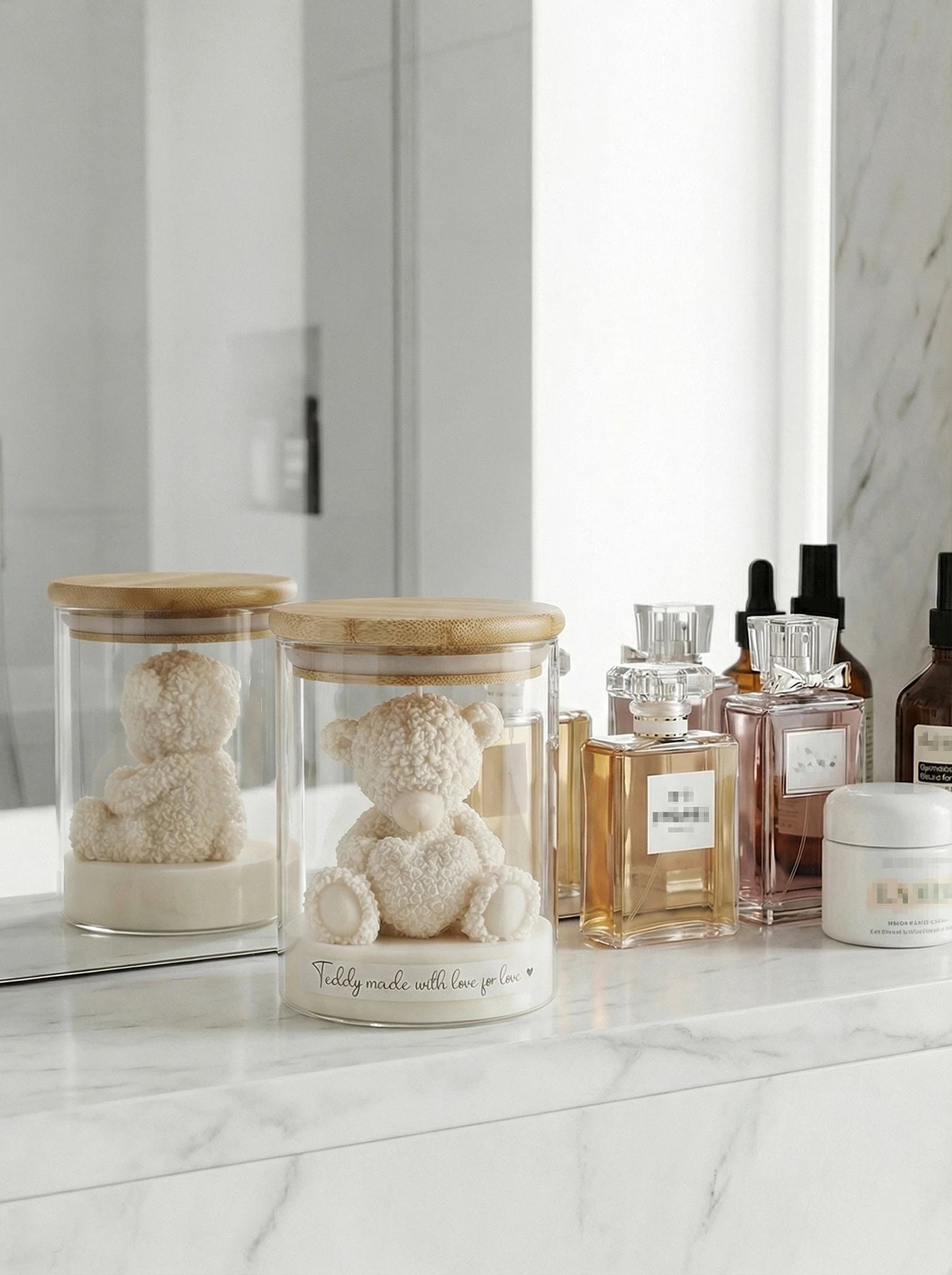 Bougie Parfumée Forme Ourson en Bocal