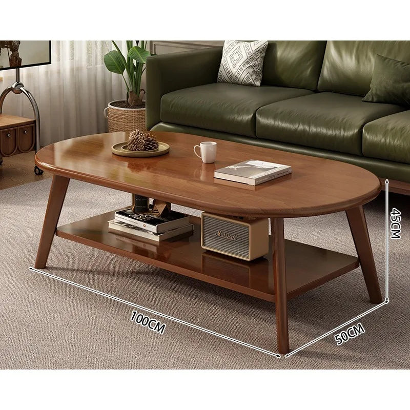 Table Basse Bois Massif - Design Simple et Moderne