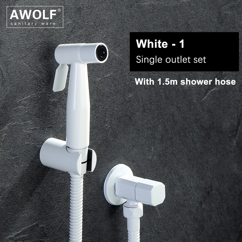 Douchette WC Portable en Acier Inoxydable Or Rose