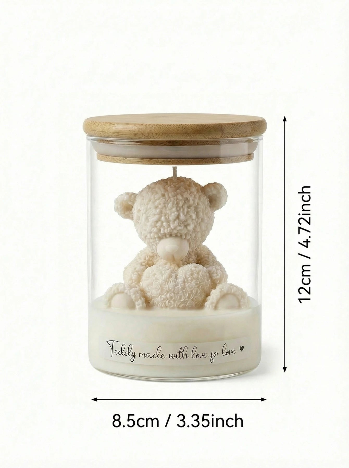 Bougie Parfumée Forme Ourson en Bocal