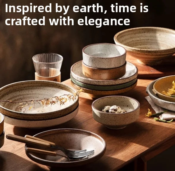 Bol Creux en Céramique Style Japonais - Grande Ouverture