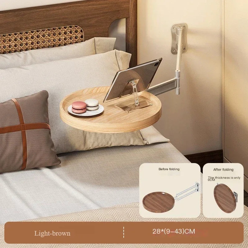 Table Murale Pliante Bois - Rangement Multi-Usage