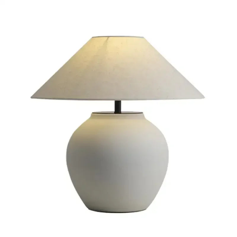Lampadaire Vintage en Céramique - Finition Chrome Poli