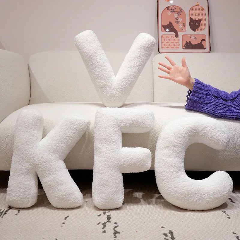 Coussin Lettres Alphabet Décoratif