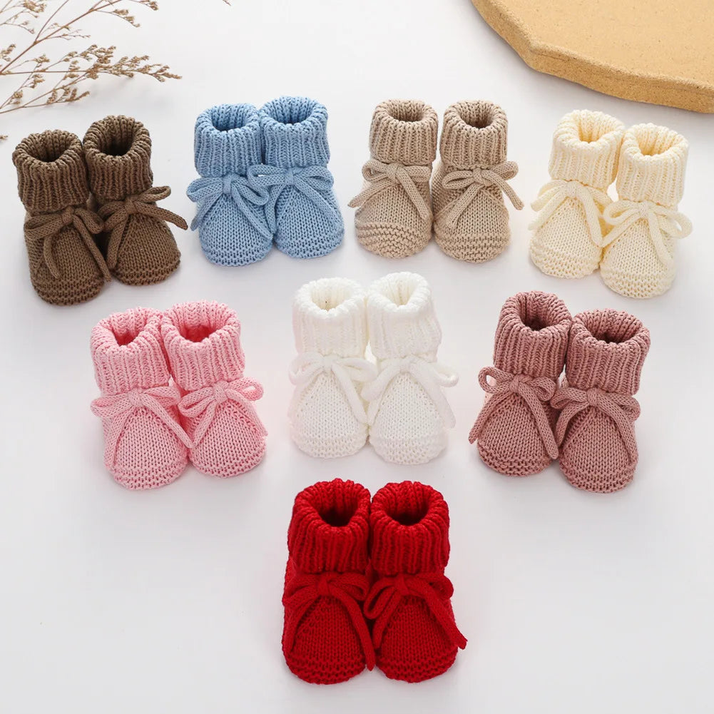 Chaussons Bébé Tricotés à Revers 0-12 Mois