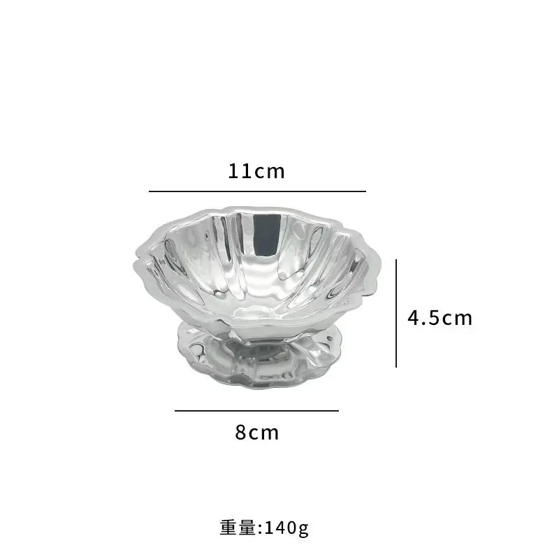 Stainless Steel Dessert Cup – Ice Cream & Snack Bowl